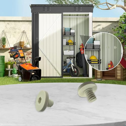 20 PCS Replacement Bolts Compatible with Suncast Storage Sheds - color: White