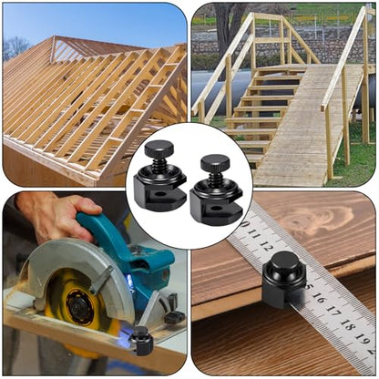 4 Pack Stair Gauge Set, Layout Tool for Framing Square, Black - color: Black