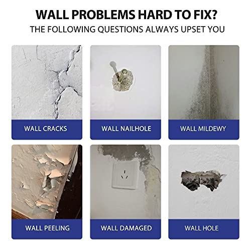 Drywall Repair Kit, 2-Pack Wall Mending Agent, Wall Spackle with Tools - style: 2Pack