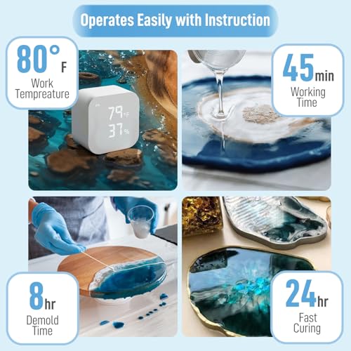 DR.RESIN Epoxy Resin Kit 16oz Clear Resin Kit Self-Leveling for Craft Molds - size: 16 oz