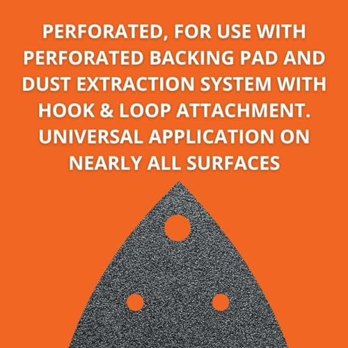 Fein Sanding Sheets with Hook & Loop Attachment - size: 180 Grit, 5-Pack