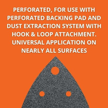 Fein Sanding Sheets with Hook & Loop Attachment - size: 36 Grit, 50-Pack