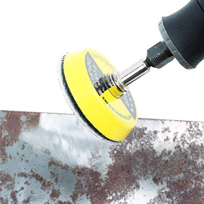 2 Inch Hook and Loop Sanding Pad with 1/8" Mandrel for Drill Rotary Tool