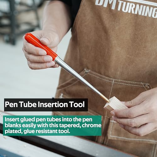 Pen Making Tools Set: Pen Mandrel Saver, 7pc Universal Barrel Trimming System, Pen Tube Insertion Tool for Woodturning Lathes MT2