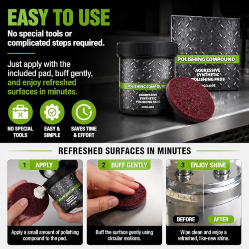 2027 New Polishing Compound,All-in-One Surface Restoration Polish with Pad