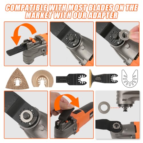 ENERTWIST 4.2 Amp Oscillating Multitool Kit with 33 PCS Saw Accessories