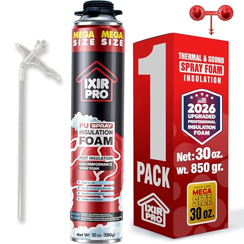 Spray Foam Insulation, 1 Pack x 30 oz, Expanding Foam Sealant Spray - size: 1 Pack