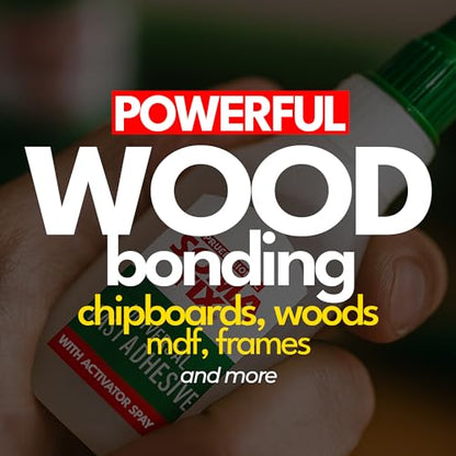 CA Glue with Activator - Instant Bond Cyanoacrylate Adhesive