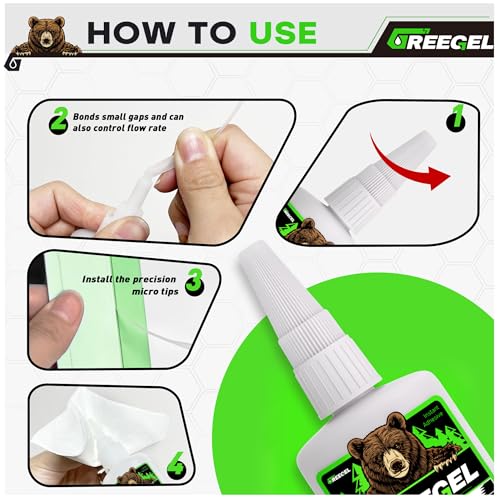 Liquid Thick Super Glue 2 Oz + 3g Gel Glue for Large Gaps, Clear CA - color: Thick Viscosity, size: 2 oz