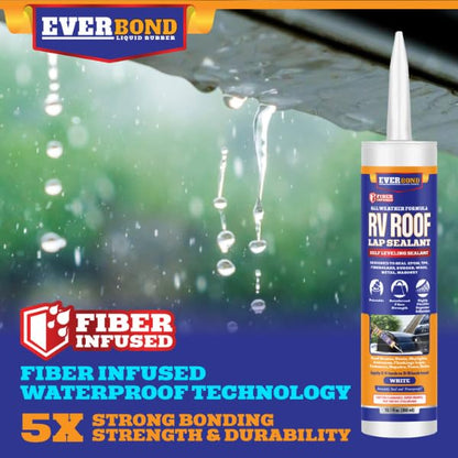 Everbond RV Roof Lap Sealant - Ultimate Roof & Leak Repair Solution for Motorhomes, Campers, and Trailers - Weatherproof, Flexible, and Easy to Apply - 10.1 oz Tube 4-Pack - style: 4-pack