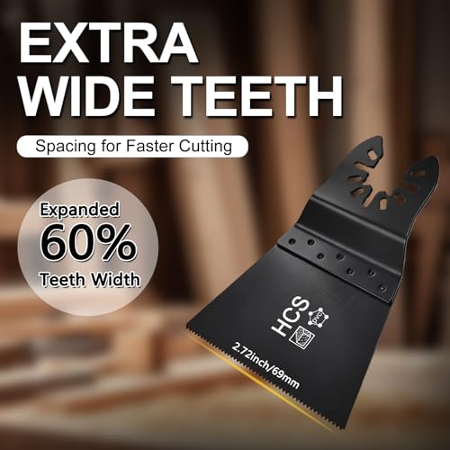 2-Pack Standard 2-3/4" Wide E-Cut Oscillating Saw Blades