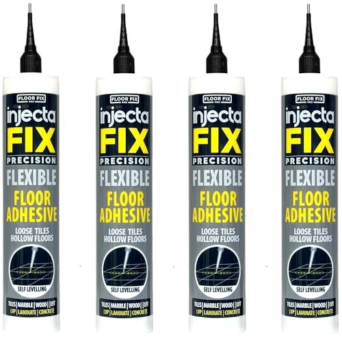 Floor-Fix Pro Injectafix Injection Adhesive for Loose Tiles, Wood, Laminate & LVP Repair Kit
