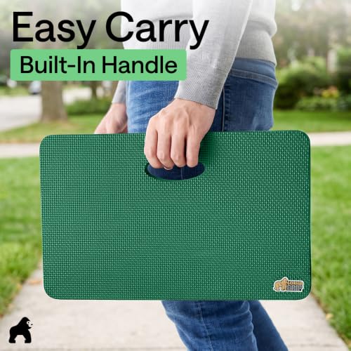 GORILLA GRIP® Extra Thick Foam Kneeling Pad for Gardening, 17.5x11 Grass - color: Grass