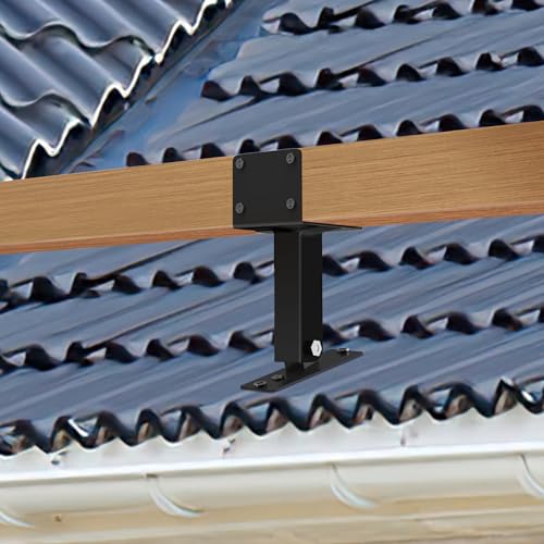 JEXALINE 3Pcs Roof Riser Pergola Bracket Kit for 4 x 4 Wood Posts