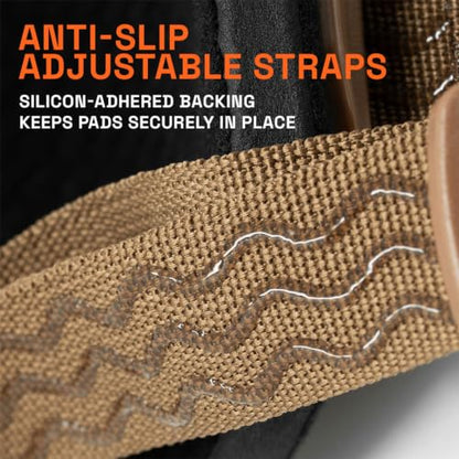 GRITR Knee Pads - Heavy Duty Knee Protectors, Improved, FDE - color: Flat Dark Earth