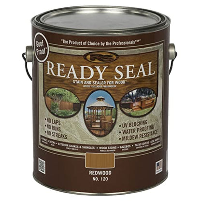 Ready Seal Goof Proof Semi-Transparent Redwood Oil-Based Wood Stain and Sealer 1 gal.