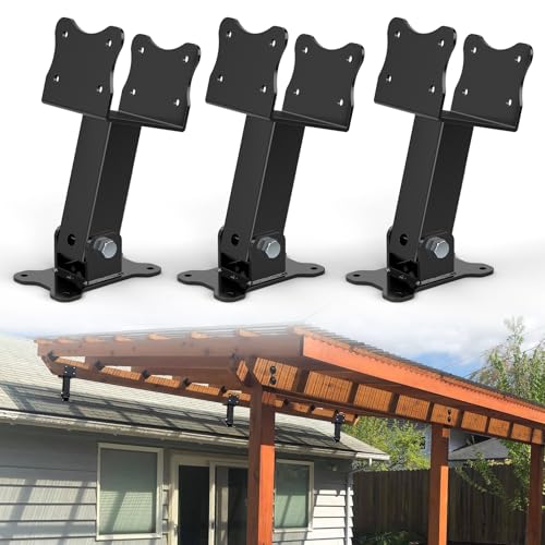 3 Pcs Roof Riser Brackets Pergola Roof Riser Beam Brackets