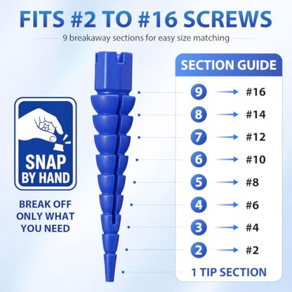Bokon 45 Pcs Wood Anchor, Stripped Screw Hole Repair Kit,Multicolor