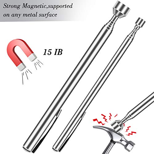 5PCS Telescoping Magnetic Pick-Up Tool Set, Inspection Mirror, Flexible