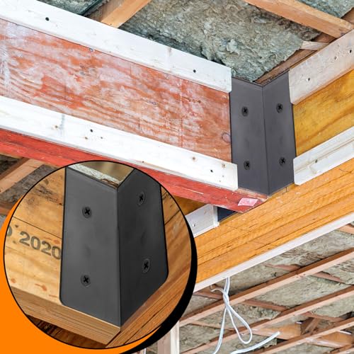 Blulu 30 Pcs 2"x4" Concealed Joist Hangers with Screws, 2"x4" Brackets - size: 2 x 4 Inches