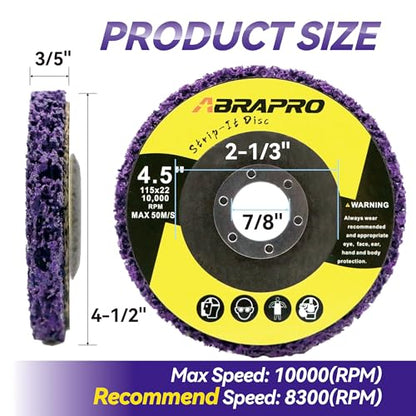 5 Pcs Strip Discs 4-1/2" x 7/8" Stripping Wheel for Angle Grinder - style: 4.5'' - 5 pcs