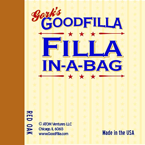 GoodFIlla Red Oak, 12 lb, Wood and Grain Filler Powder, Stainable, Paintable, Sandable, Versatile | Zero Waste - color: Red Oak, size: 12 lb