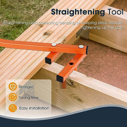 SDSNTE Steel Deck Board Straightening Removal Tool,One-Piece Steel Design