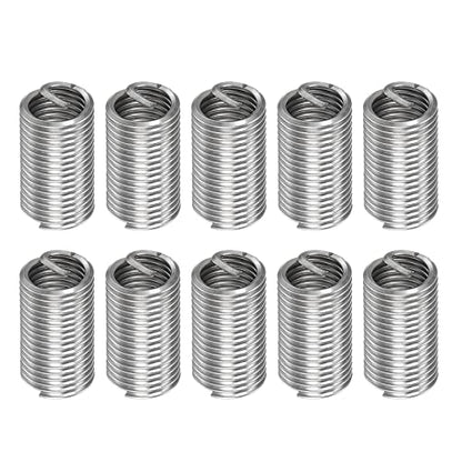 HARFINGTON 10pcs Wire Thread Inserts M12 x 1.75 3D 304 Stainless Steel - size: M12 x 1.75
