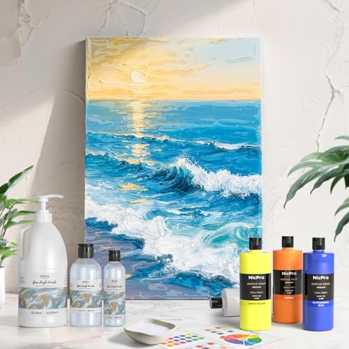 Nicpro Clear Acrylic Paint Sealer 33.8oz Gloss Varnish for Acrylic Painting - size: 33.8 Fl Oz (Pack of 1)