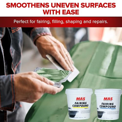 MAS Epoxy Fairing Compound 2 Quart, Excellent Sag Resistance - size: 2 Quart