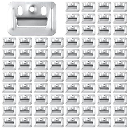 100pcs Stainless Steel Z-Clips - Wall Panel Fixing Piece, Clamp