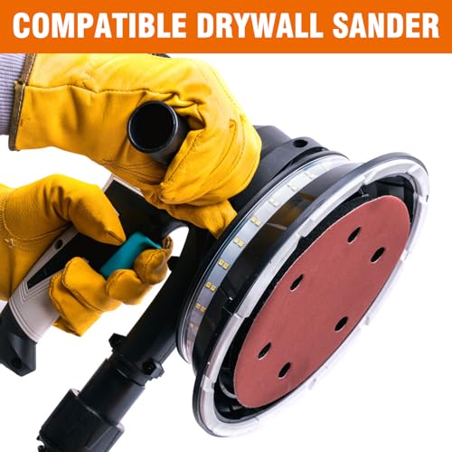 60 PCS 9 Inch Drywall Sanding Discs 40-240 Grit Assorted 6 Hole - style: 6 Hole