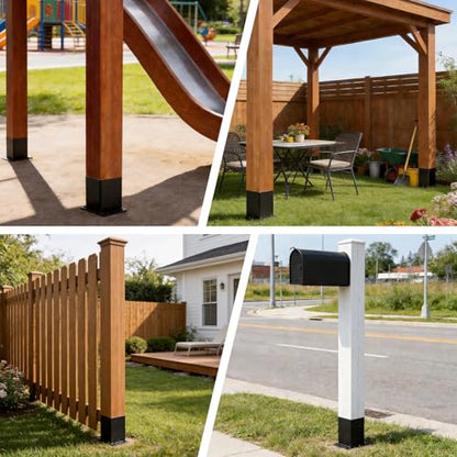 1 Pcs 22" 4"x4" Fence Post Anchor Ground Spike (Fit 3.6"x3.6") Post - size: 1 Pcs