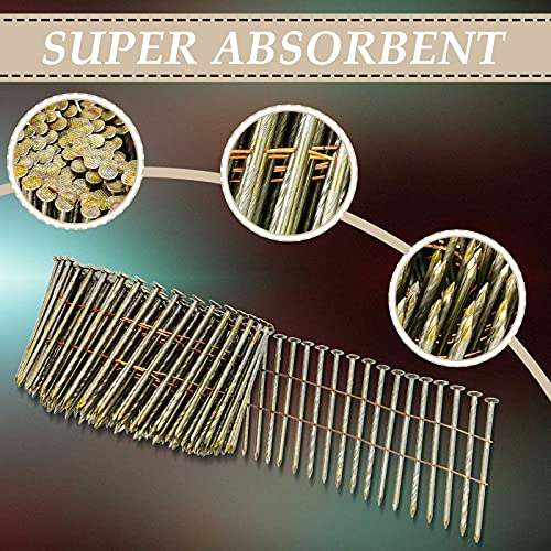 Hotop 3600 Count 15-degree Coil Siding Nails, Wire Collated, 2 Inch - size: 2 Inch