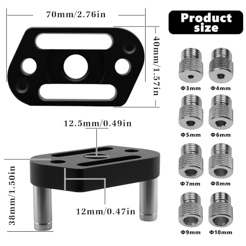 Self Centering Doweling Jig with 8 Drill Bushings(3-10mm) Handheld Jig