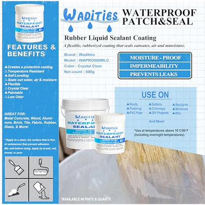 Invisible Waterproof Sealant 18oz, Wall Bathroom Roof Waterproof Coating - style: 18oz