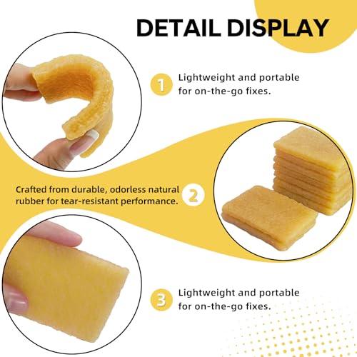 8pcs Natural Rubber Erasers, Rubber Glue and Residue Gum Eraser