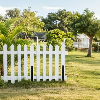 Fence Post Repair Kit, Includes Heavy Duty Fence Posts Repair Stakes, Steel Ground Spikes for Repairing Broken or Tilted Wooden Posts in Yards Farms 4pcs - size: 4pcs