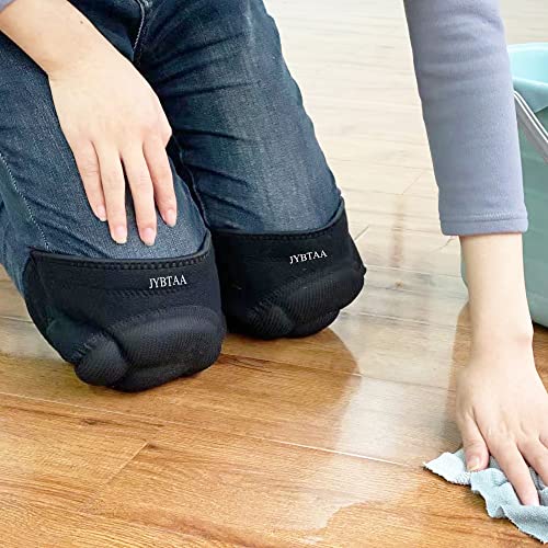 Plus Size Knee Pads with Soft Foam for Men Women, Adjustable, Black, 1 Pair - color: Black, size: X-Large