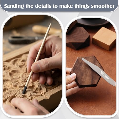 Maxdot 120 Pcs Sanding Sticks, Polishing and Twigs Set, Double Angle Shape - style: Double Angle Shape