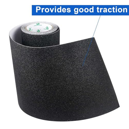 BOMEI PACK Grip Tape 15.7Inch x 16.5Ft - Black Heavy Duty Anti Slip Tape for Stairs Outdoor/Indoor Waterproof Safety Non Skid Roll for Stair Steps Traction Tread Grips Adhesive Non Slip Strips - size: 400mm