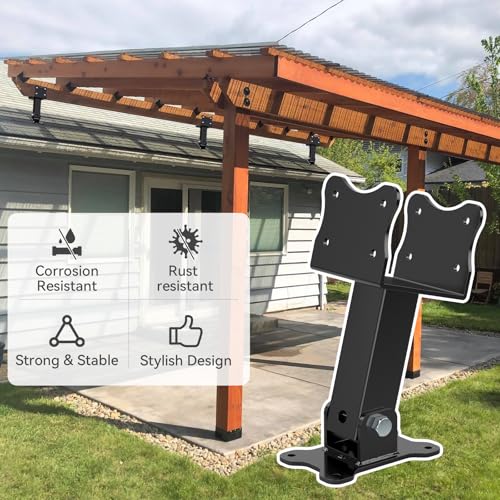 3 Pcs Roof Riser Brackets Pergola Roof Riser Beam Brackets