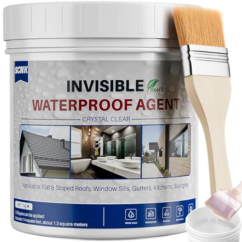 Waterproof Sealant Clear 35oz, Indoor and Outdoor Stop Leaks Coating - size: 1000g