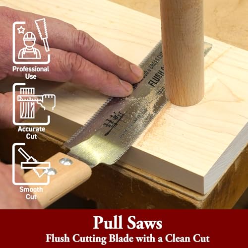 SUIZAN Flush Cut Saw 6" - Japanese Pullsaw Hand Saws Wood Cutting - size: 6 Inch (150mm), style: 6 Inch (150mm) Hand Saw