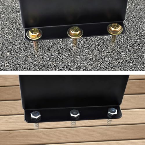 2 Pcs 6x6 Deck Post Base Bracket,Inner Size 5.6"x5.6" Post Base Bracke - color: 6x6(2 PACK)