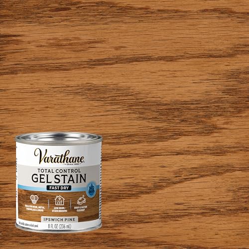 Varathane Total Control Ipswich Pine Gel Stain - color: Ipswich Pine, size: Half Pint (Pack of 1)