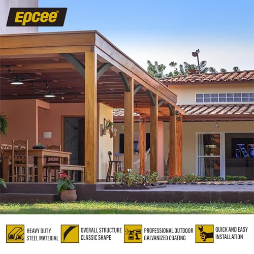 Heavy Duty 45 Degree Angle Support Bracket 2"×4" (Actual: 1.5"×3.2") Wood Beam Support Hardware Degree Post Bracket for Gazebos Pagola Porches 4Pcs - size: 2"×4"