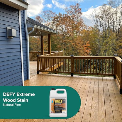 Defy Extreme Wood Stain Natural Pine 1-gallon - color: Natural Pine, size: 1 Gallon