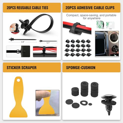 GOOACC 238Pcs Trim Removal Tool Auto Push Pin Bumper Retainer Clip Set - color: 120Pcs Clips + 118 Remover Black