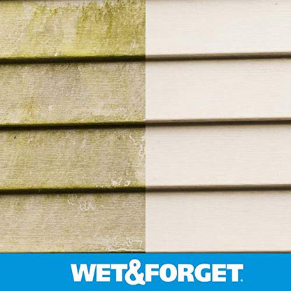 Wet & Forget Outdoor Cleaner & Stain Remover, Hose End Refill, 48oz - style: Hose End Refill 48 oz (Pack of 1)